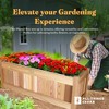 All Things Cedar 32 Inch Wide Cedar Planter Box, Outdoor Patio, Deck & Porch Garden Bed for Flowers, Herbs & Vegetables, Natural - 4 of 4