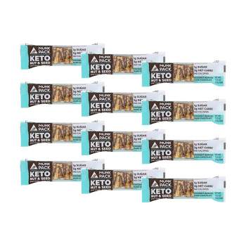 Munk Pack Coconut Almond Dark Chocolate Keto Nut & Seed Bar - 12 bars, 1.23 oz