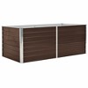 vidaXL Raised Garden Bed 63"x31.5"x17.7" Galvanized Steel Brown - 2 of 4