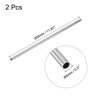 Unique Bargains 304 Stainless Steel Corrosion Resistant Round Industry Tube 2 Pcs - 2 of 4