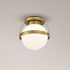 Nuvo Lighting Lakeshore 1 - Light Flush Mount in  Natural Brass - 2 of 4