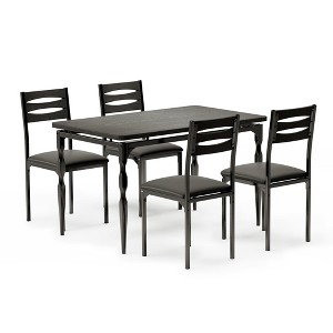 CuisinSmart 5 Piece Dining Table Set for 4, Industrial Style Dining Table and Chairs Set for 4, Kitchen Table Set for Dining Room Kitchen - 1 of 4