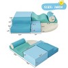 SEVOBAL Baby Activity Gyms 6 Piece Soft Climbing Set for Toddlers Crawling and Play, Blue, 25.83"*21.33"*17" - 4 of 4