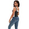 ATHLECHIC Women's Color Block Sleeveless Square Neck Crop Sport Tank Tops - 4 of 4