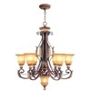 Livex Lighting Villa Verona 6 - Light Chandelier in  Verona Bronze/Aged Gold Leaf - 3 of 4
