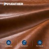 Nasitip 75" Convertible Futon Sofa Bed, PU Leather Couch, Loveseat，Modern Mid-Century Design for Small Apartments, Living Room & Bedroom - 4 of 4