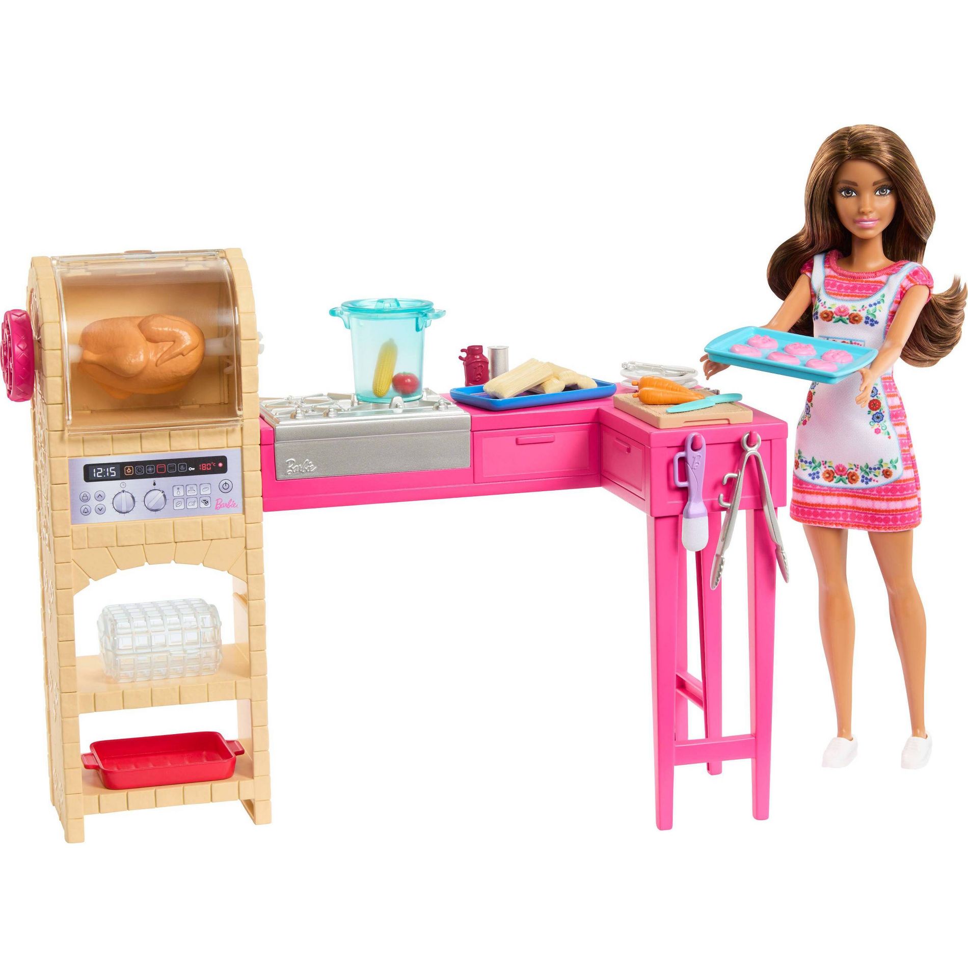 Barbie and Teresa Recipe for Friendship Doll and Kitchen Playset with 20+ Accessories