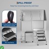 50" Stainless Steel Professional Dog Washing Station - Pet Bathing Tub w/Non-Slip Stairs & Storage Shelf - 4 of 4