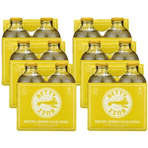 Betty Buzz - Meyer Lemon Club Soda 4 Pack - Case of 6/36 oz - 1 of 4