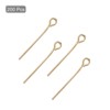 Unique Bargains DIY Craft Necklaces Bracelets Earrings Jewelry Making Iron 21 Gauge Eye Pins 200 Pcs - 3 of 4