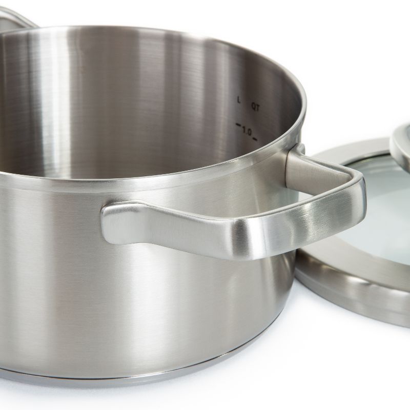 BergHOFF Graphite Recycled 18/10 Stainless Steel Stockpot With Glass Lid, 2 of 7