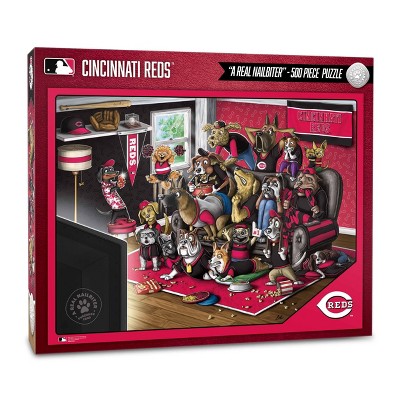 MLB Cincinnati Reds Purebred Fans 'A Real Nailbiter' Puzzle - 500pc