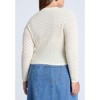 ELOQUII Women's Plus Size Crochet Sweater - 3 of 4