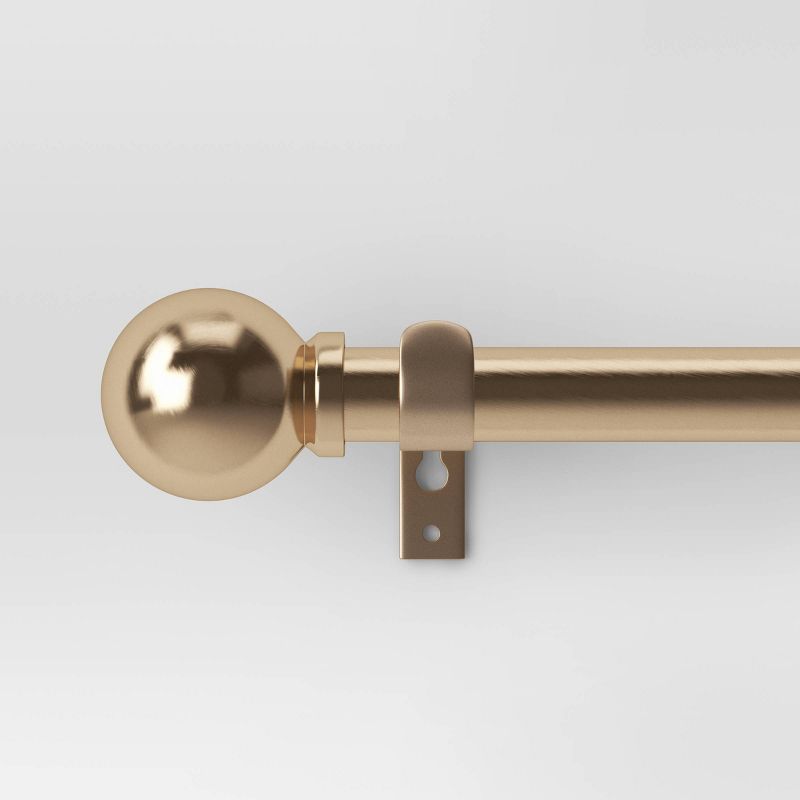 Cafe Ball Curtain Rod Brass - Room Essentials™, 1 of 5