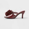 Women's Lillian Flower Mule Heels with Memory Foam Insole - A New Day™ - 2 of 4