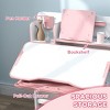 INFURNIC Kids Table Sets Height Adjustable Desk and Chair Set with Tilt Top and Storage for Study, Pink, 31.5"*21.7"*42.3" - 4 of 4