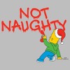 Men's The Simpsons Christmas Bart Not Naughty T-Shirt - 2 of 4