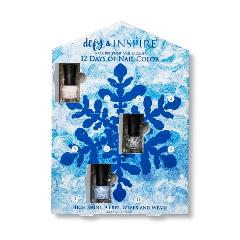 Defy Inspire 12 Days Of Nail Color Nail Polish Set Target