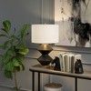 Hudson and Canal 22.75" Tall Double Gourd Lamp with Fabric Shade - 4 of 4