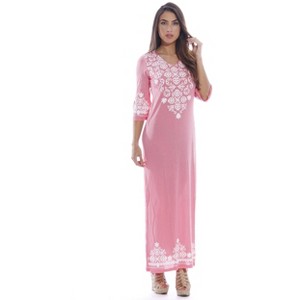 Just Love Summer Dresses for Women - Placement Print Smocked  Maxi Sundresses - 1 of 3