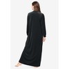 Only Necessities Women's Plus Size Smocked Velour Long Robe - image 3 of 4