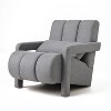 Maliang Modern Upholstered Accent Chair with Back Pillow - 2 of 4