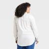 Women's Long Sleeve Relaxed Button-Down Shirt - Ava & Viv™ - 2 of 3