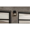 Urban Ambiance Luxury Farmhouse Outdoor Wall Sconce 11.875''H x 5.5''W,  Midnight Black Finish,  Macon Collection, UHP1385 - 3 of 4