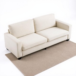 Corduroy Loveseat Sofa for Living Room,Spacious 3-Seater Couches with Deep Seats&Wide Armrest&Removable Cushion - 1 of 4