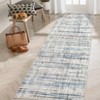 Indoor Modern Abstract Stripe Area Rugs Easy Care Washable Soft Low Pile Non Slip Foldable Lightweight Carpet for Bedroom Living Room - 4 of 4
