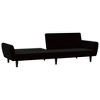vidaXL 2-Seater Sofa Bed Black Velvet - 4 of 4