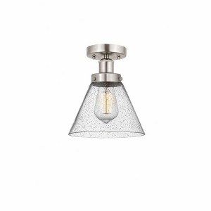 Cone - 1 Light Semi-Flush Mount In Industrial Style-9.75 Inches Tall and 7.75 Inches Wide - 1 of 1