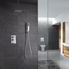 Sumerain Shower System Brushed Nickel, Ceiling Mount Shower Faucet with Rough-in Valve Shower Head - 2 of 4