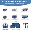 Granitestone 20 Piece Nonstick Cookware Set with Bakeware and Utensils - 2 of 4