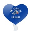 UNC Asheville Bulldogs Logo Heart Love Cupcake Picks Toppers Decoration Set of 6 - 2 of 4