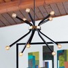Lark Axton 10 - Light Chandelier in  Black/Lacquered Brass - 2 of 4