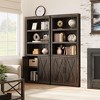 Book Case with Doors, 5 Tier Book Shelf with Cabinet, 68.7" Tall 5 Shelf Book Case for Living Room, Home Office - 4 of 4