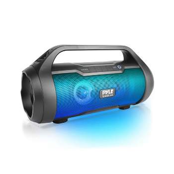 Pyle PBMWP185 500 Watt Portable Bluetooth Wireless Waterproof Outdoor Indoor BoomBox Speakers Stereo with AUX/USB/SD Input, and Voice Control, Black