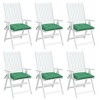 vidaXL - Set of 6 Green Pallet Cushions 19.7"x19.7"x2.8", Outdoor/Indoor Oxford Fabric Seat Pads for Lounge, Patio, Garden, Family Room Seating - 4 of 4