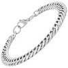Steeltime Men's stainless steel round link chain bracelet - 2 of 4