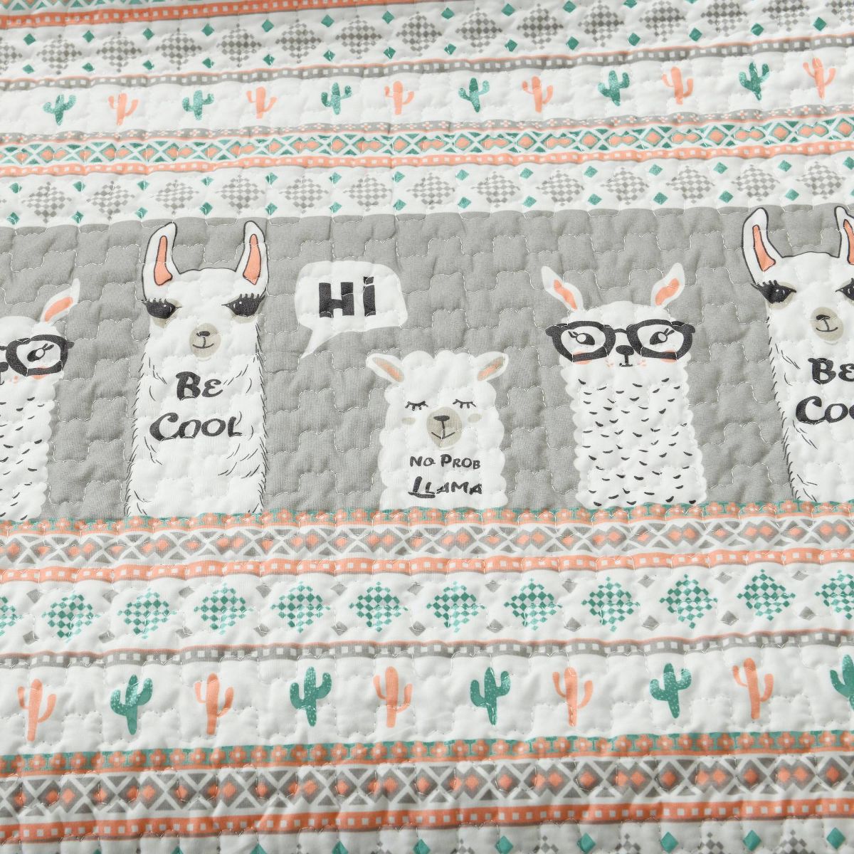 6pc 39"x75" Llama Striped Daybed - Lush Décor - thumbnail 3