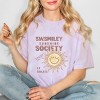 S.W.Smiley Sunshine Society - Women's Garment Dyed Graphic T-Shirt - 3 of 4