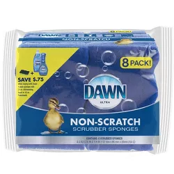 Dawn Non-Scratch Scrubber Sponges - 8pk