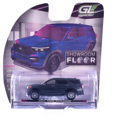 2024 Ford Explorer Stone Blue "Showroom Floor" Series 7 1/64 Diecast Model Cars by Greenlight