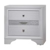 Royal Hampton 3 Drawers Wood Nightstand By Naima , White - 3 of 4