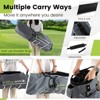 Tangkula 15-Way Golf Cart Bag Golf Club Bag with 15 Ways Organizer Divider Top 7 Zippered Pockets Cooler Bag Umbrella Holder Rain Hood Black + Yellow/ Grey + Green/ Grey + Red - 4 of 4