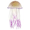 Unique Bargains Silicone Fluorescent Jellyfish Glow Aquarium Decor Ornaments with Suction Cup  2.6"x4.5" - 3 of 4
