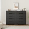 5-Drawer Natural Wood Dresser with Embedded Handles, Chest of Drawers Organizer for Bedroom, Living Room, Nursery, Hallway & Entryway - 3 of 4