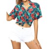 HAPPY BAY Button Down Shirt Casual Summer Beach Party Short Sleeve Vacation Tops Button Up Blouse Shirt Colorful Dress Hawaiian Shirts - 2 of 4