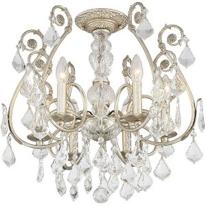 Crystorama Lighting Regis 6 - Light Semi-Flush Mount in  Olde Silver - 1 of 4